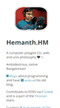 Mobile Screenshot of h3manth.com
